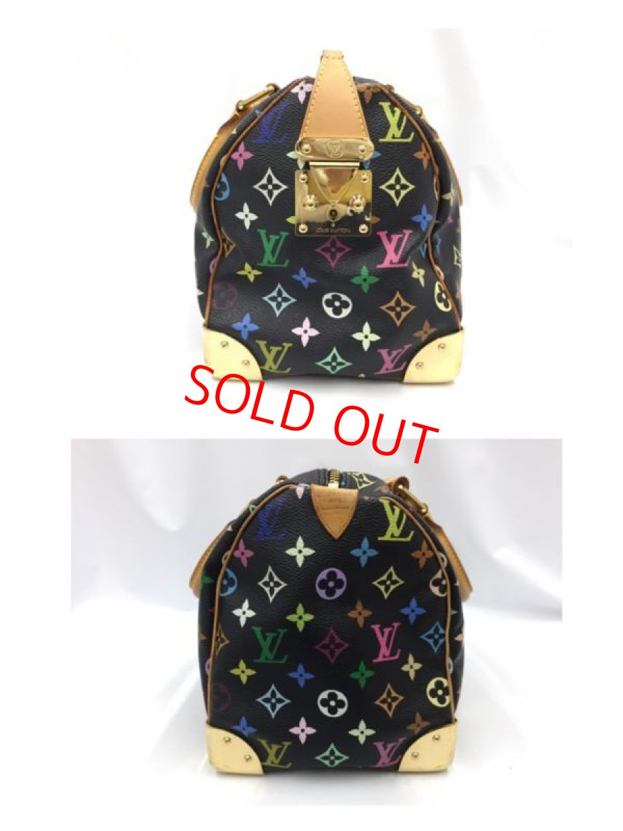 Photo8: Auth Louis Vuitton Monogram Multi color Black Speedy 30 Hand Bag 1C240060n" (8)