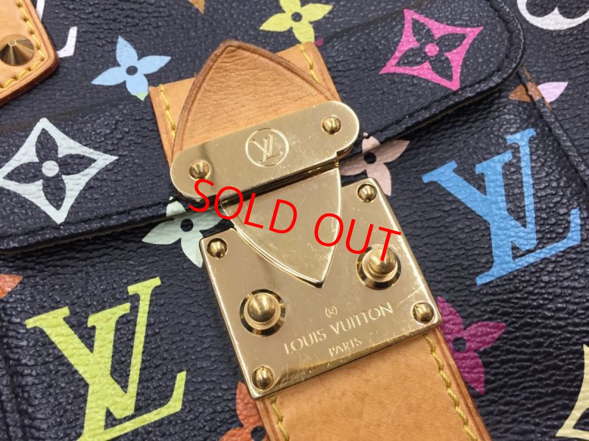 Photo7: Auth Louis Vuitton Monogram Multi color Black Speedy 30 Hand Bag 1C240060n" (7)