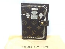 Photo1: Auth Louis Vuitton Monogram Agenda PM Day Planner Cover Trunk Art 1C240230n" (1)