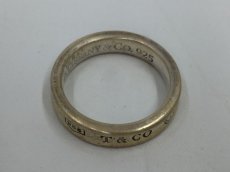 Photo4: Auth Tiffany & Co. AG 925 Silver Fashion Ring  US 4 Euro 46 Japan 6 1D070140n" (4)