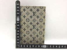 Photo2: Auth Louis Vuitton Monogram Mini Lin Blue Agenda PM Day Planner 1D190170n" (2)