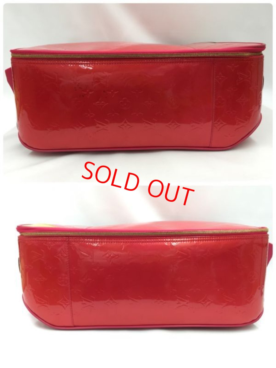 Photo10: Auth Louis Vuitton Vernis Pink Pegase 45 Carry-On Travel bag 1D190010n" (10)