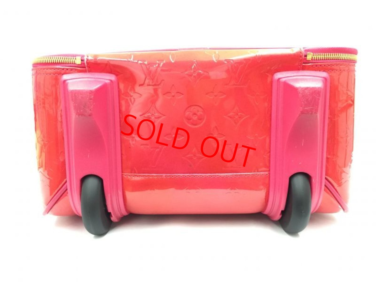 Photo3: Auth Louis Vuitton Vernis Pink Pegase 45 Carry-On Travel bag 1D190010n" (3)