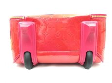 Photo3: Auth Louis Vuitton Vernis Pink Pegase 45 Carry-On Travel bag 1D190010n" (3)