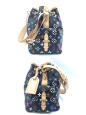 Photo8: Auth Louis Vuitton Monogram Multi Color Black Petit Noe Shoulder bag 1D190020n" (8)