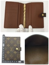 Photo4: Auth Louis Vuitton Monogram AB to B rank Agenda PM 10 set 1D190210n" (4)