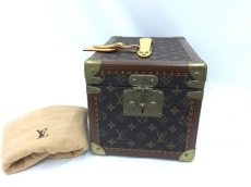 Photo1: Auth Louis Vuitton Monogram Boite Flacons Cosmetic Hand bag Box 1D190040n" (1)
