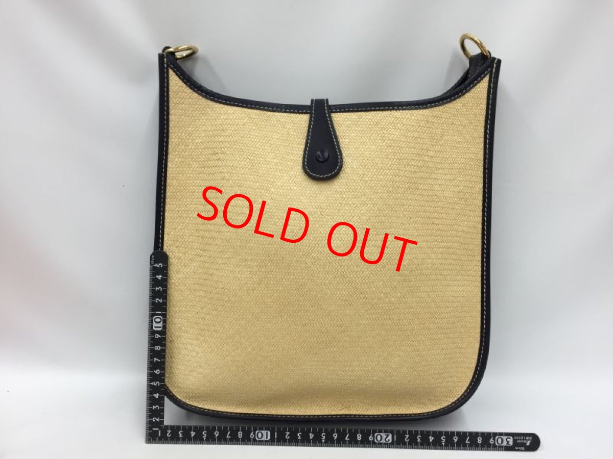 Photo2: Auth Hermes Leather Evelyne Shoulder Bag 7K220170n" (2)