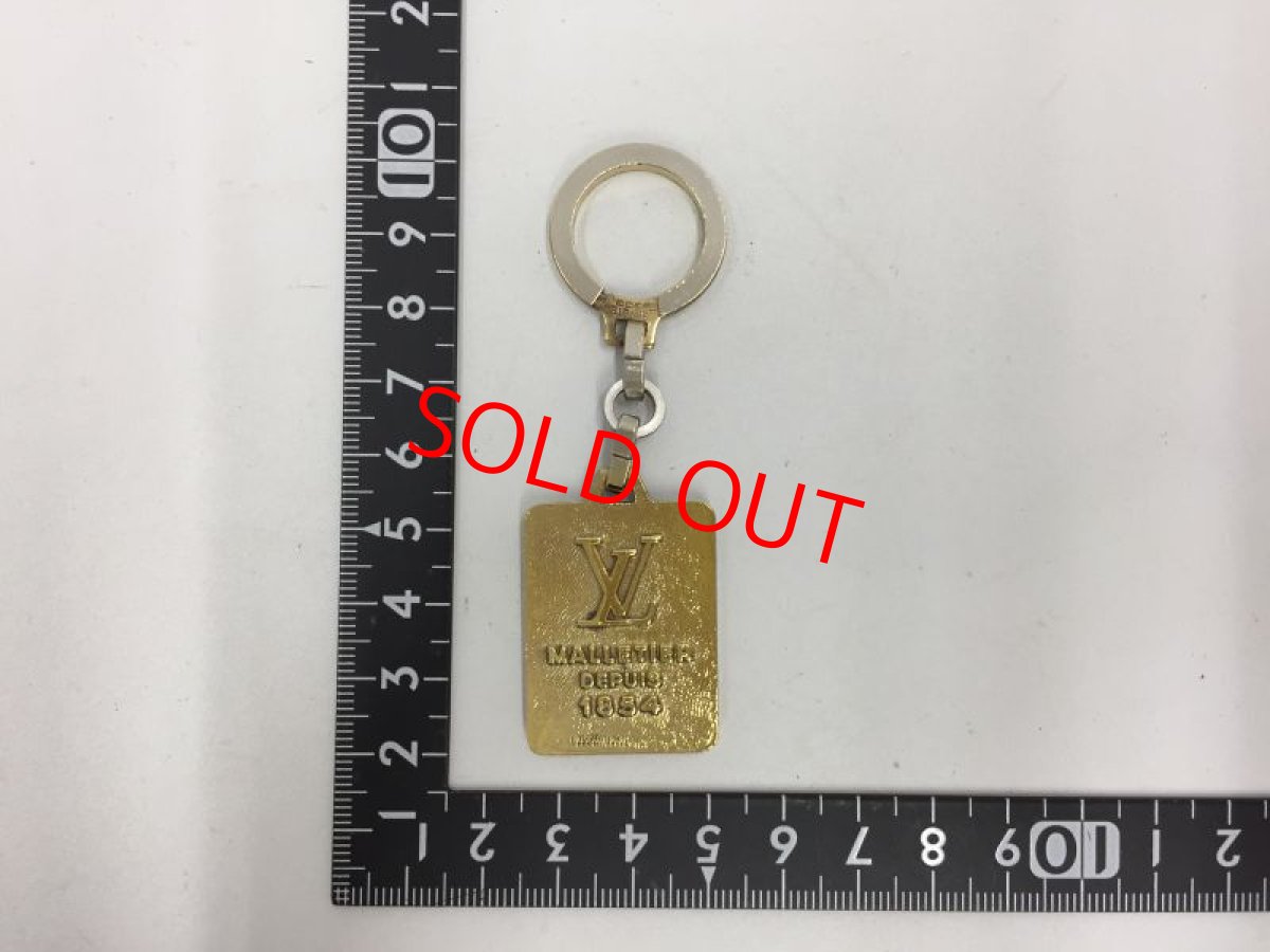 Photo2: Auth Louis Vuitton Gold Tone Malletier Key Holder Bag charm 1D280300n" (2)