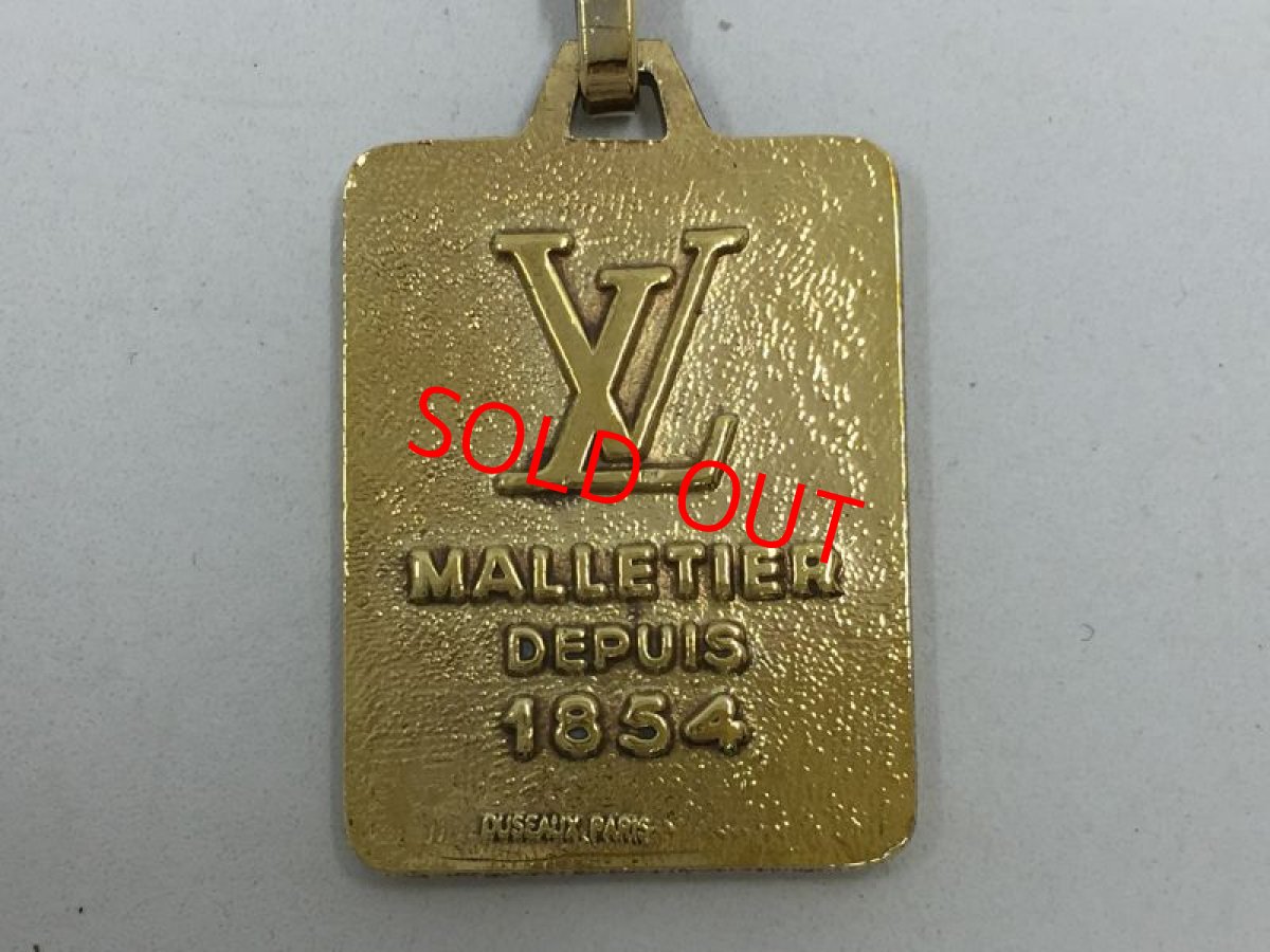 Photo6: Auth Louis Vuitton Gold Tone Malletier Key Holder Bag charm 1D280300n" (6)