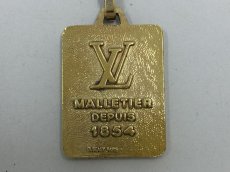 Photo6: Auth Louis Vuitton Gold Tone Malletier Key Holder Bag charm 1D280300n" (6)
