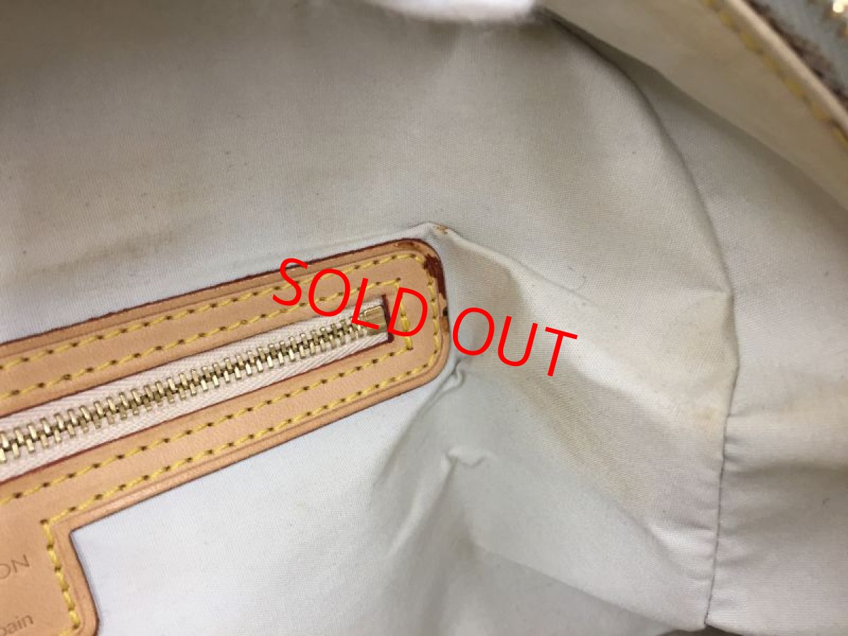 Photo9: Auth Louis Vuitton Monogram Mini Lin Navy Blue Marie Hand bag 1D280190n" (9)