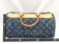 Photo2: Auth Louis Vuitton Monogram Denim NEO SPEEDY 30 HAND BAG 1E100120n" (2)