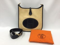 Photo1: Auth Hermes Leather Evelyne Shoulder Bag 7K220170n" (1)