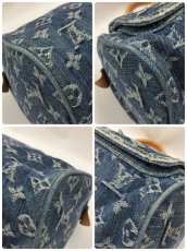 Photo7: Auth Louis Vuitton Monogram Denim NEO SPEEDY 30 HAND BAG 1E100120n" (7)