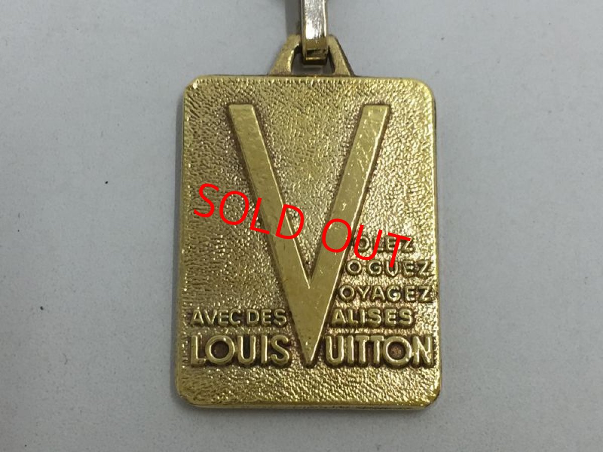 Photo5: Auth Louis Vuitton Gold Tone Malletier Key Holder Bag charm 1D280300n" (5)