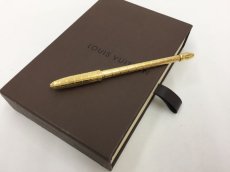 Photo1: Auth Louis Vuitton Gold tone Ball Point Pen Black Color 1E120160n" (1)