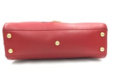 Photo3: Auth Gucci Sherry Line Sylvie Leather Red Two-way Hand bag 1E190120n" (3)