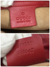 Photo10: Auth Gucci Sherry Line Sylvie Leather Red Two-way Hand bag 1E190120n" (10)