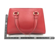 Photo2: Auth Gucci Sherry Line Sylvie Leather Red Two-way Hand bag 1E190120n" (2)