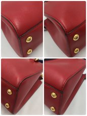 Photo7: Auth Gucci Sherry Line Sylvie Leather Red Two-way Hand bag 1E190120n" (7)