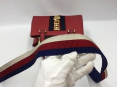 Photo5: Auth Gucci Sherry Line Sylvie Leather Red Two-way Hand bag 1E190120n" (5)