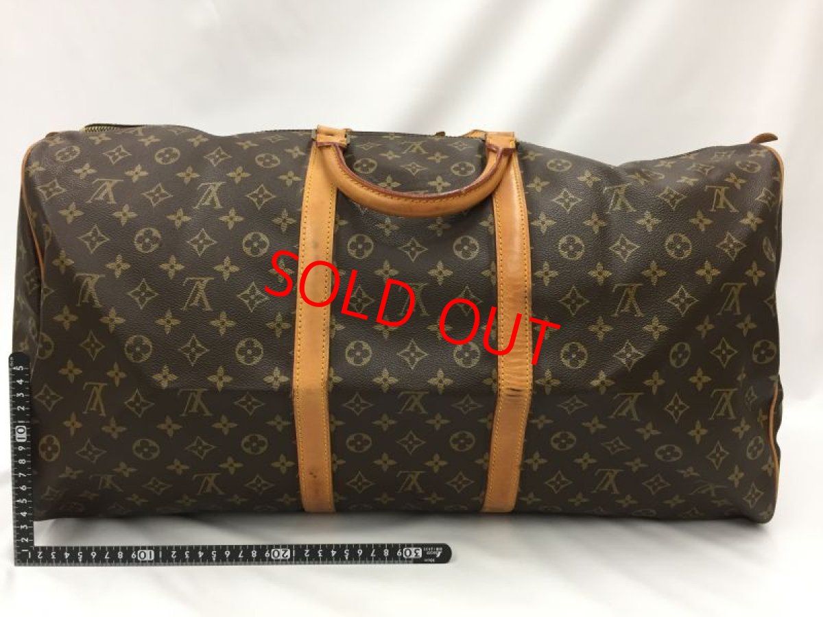 Photo2: Auth Louis Vuitton Vintage Monogram Keepall 60 Travel Hand Bag  1E260080n" (2)