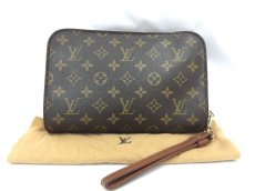 Photo1: Auth Louis Vuitton Vintage Monogram Brown Orsay Clutch Bag 1F090010n" (1)