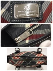 Photo10: Auth Burberry Blue Label Check Nylon Shoulder Tote Bag 1F160130n" (10)