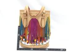 Photo2: Louis Vuitton Frings Bucket Satchel M40109 Multicolore unused bag 1F160080n" (2)