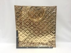 Photo2: Auth Louis Vuitton Sac Plat GOLD tone Monogram Mirror Tote Hand Bag 1G070030n" (2)