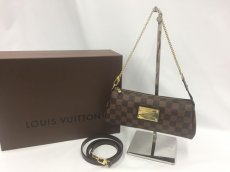 Photo1: Auth Louis Vuitton Damier Ebene Eva 2 way Shoulder chain bag 1G070040n" (1)