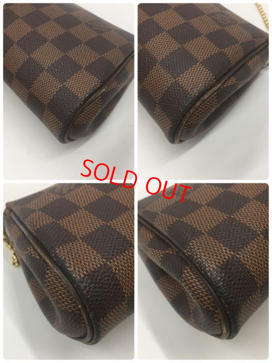 Photo8: Auth Louis Vuitton Damier Ebene Eva 2 way Shoulder chain bag 1G070040n" (8)