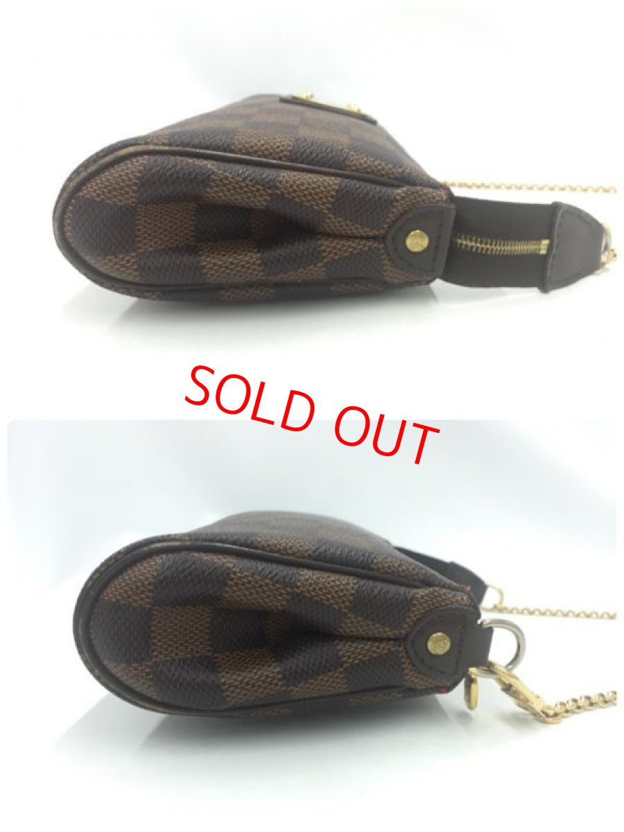 Photo7: Auth Louis Vuitton Damier Ebene Eva 2 way Shoulder chain bag 1G070040n" (7)