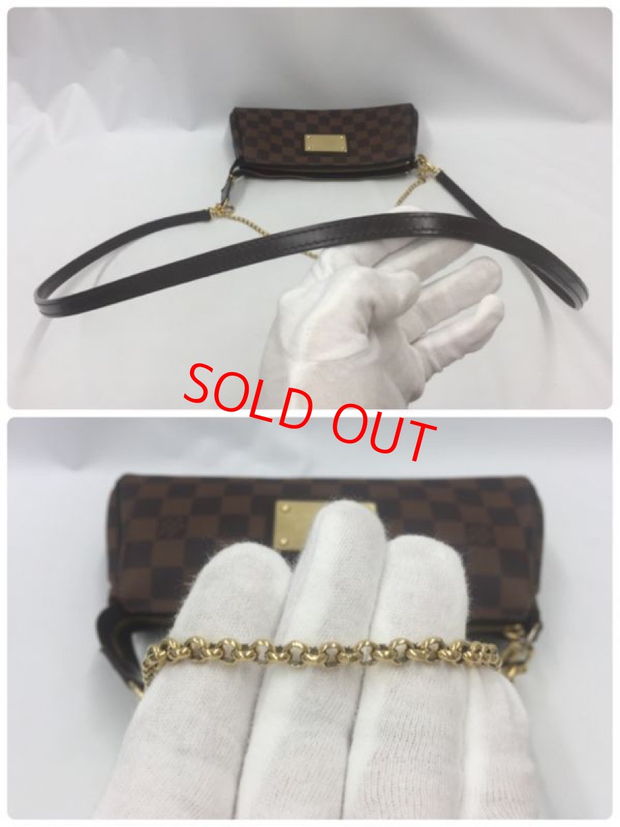 Photo9: Auth Louis Vuitton Damier Ebene Eva 2 way Shoulder chain bag 1G070040n" (9)