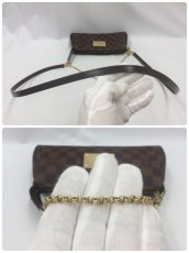Photo9: Auth Louis Vuitton Damier Ebene Eva 2 way Shoulder chain bag 1G070040n" (9)