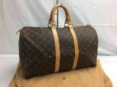 Photo1: Auth Louis Vuitton Monogram Keepall 45 Travel Bag 8C130200m" (1)