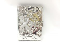 Photo1: Auth Louis Vuitton Monogram Silver Mirror Agenda PM Note Book Cover 1G140040n" (1)