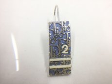 Photo5: Auth Dior Silver tone Blue Trotter Piercing Earrings 1G280040n" (5)