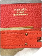 Photo11: Auth Hermes Birkin 30 togo Leather Orange Hand Bag 1i220080n" (11)
