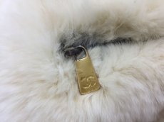 Photo5: Auth Chanel Lapin Rabbit Fur CC Cold Protection Pouch Shoulder bag 1i290010n" (5)