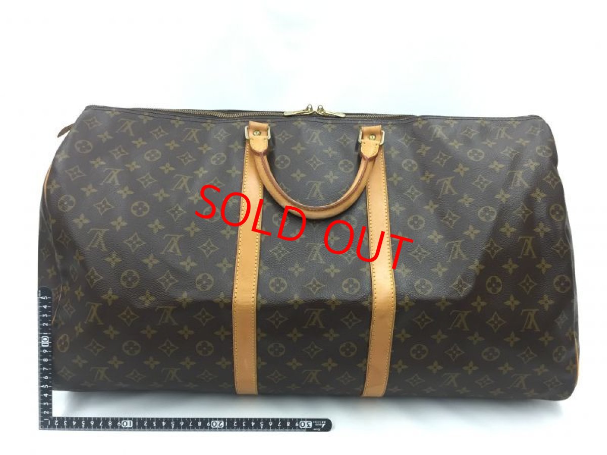 Photo2: Auth Louis Vuitton Monogram Keepall 60 Travel Hand Bag  1J060010n" (2)