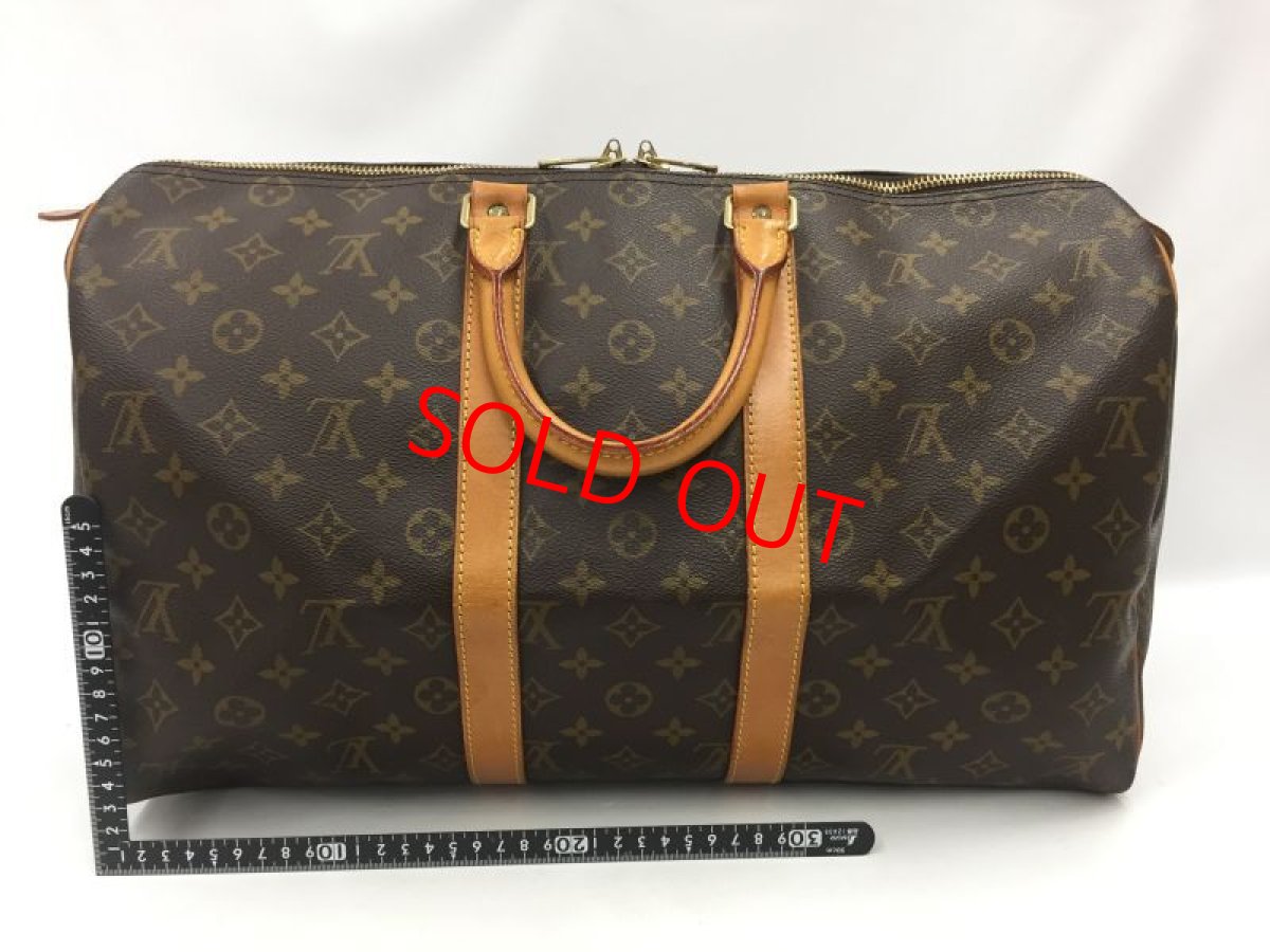Photo2: Auth LOUIS VUITTON Monogram Keepall 45 Travel Hand Bag 1J130020n" (2)