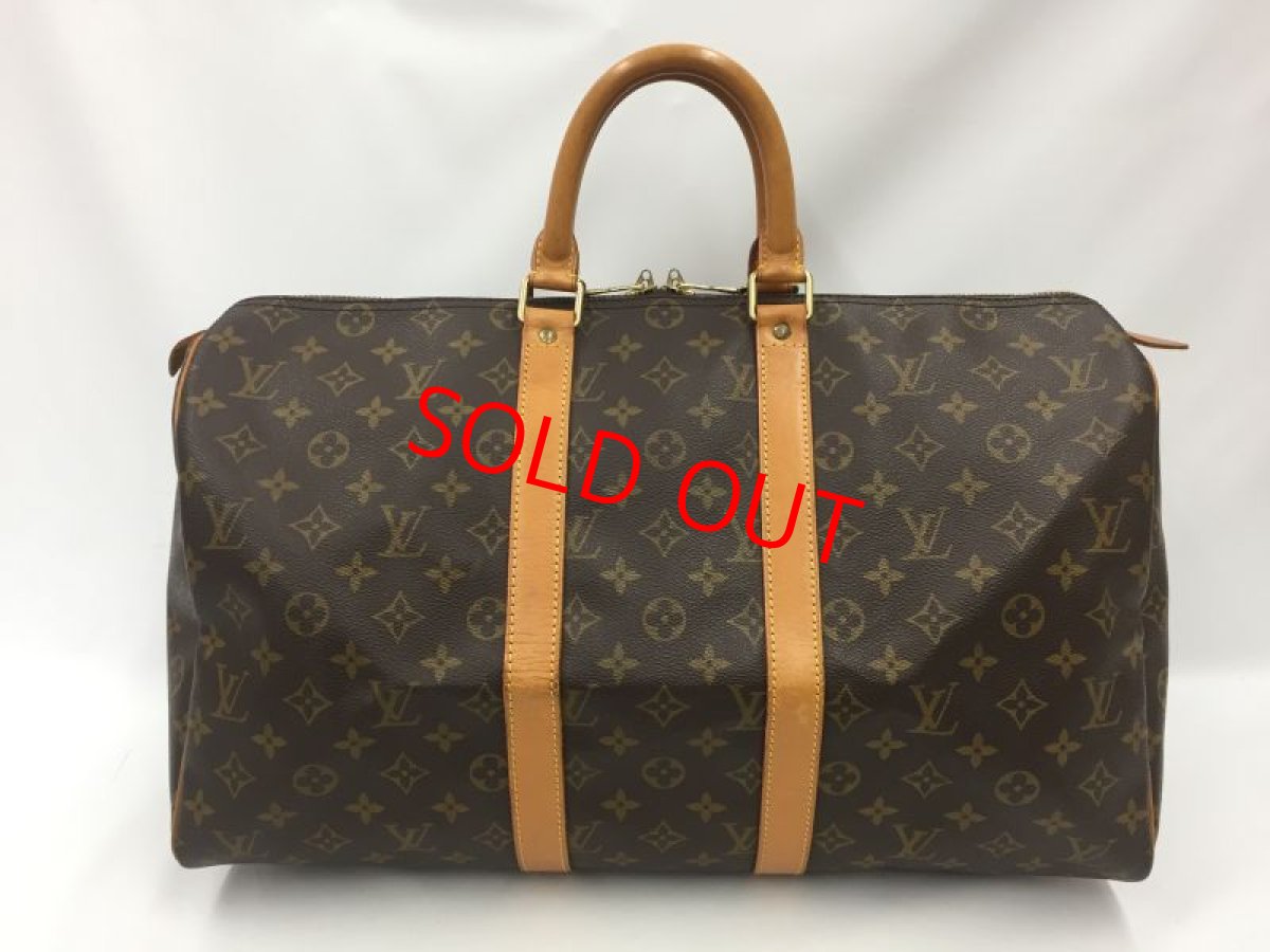 Photo1: Auth LOUIS VUITTON Monogram Keepall 45 Travel Hand Bag 1J130020n" (1)