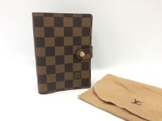 Photo1: Auth Louis Vuitton Damier Ebene Agenda PM Day Planner Cover 1K100010n" (1)