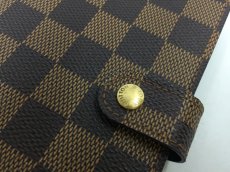 Photo3: Auth Louis Vuitton Damier Ebene Agenda PM Day Planner Cover 1K100010n" (3)