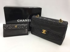 Photo1: Auth Chanel QUILTED MATRASSE SINGLE FLAP LAMBSKIN Shoulder bag 1K170010n" (1)