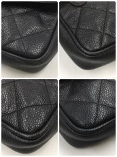 Photo7: Auth Chanel Caviar Skin Black Waist Pouch bag 32/80  1K170030n" (7)