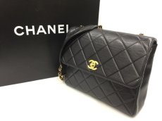 Photo1: Auth Chanel Lambskin Chain  Shoulder bag Self painting 1K170020n" (1)