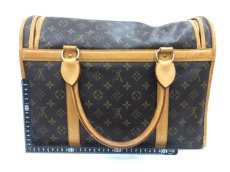 Photo2: Auth Louis Vuitton Monogram SAC Chien 40 Dog Pet Carrier Bag  1L010060n" (2)